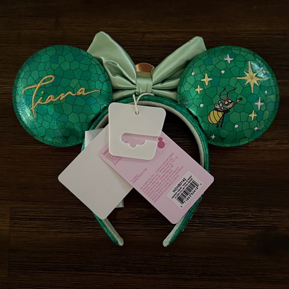 Loungefly Disney Princess Stained Glass Collection Tiana Ear Headband NWT - Picture 12 of 13